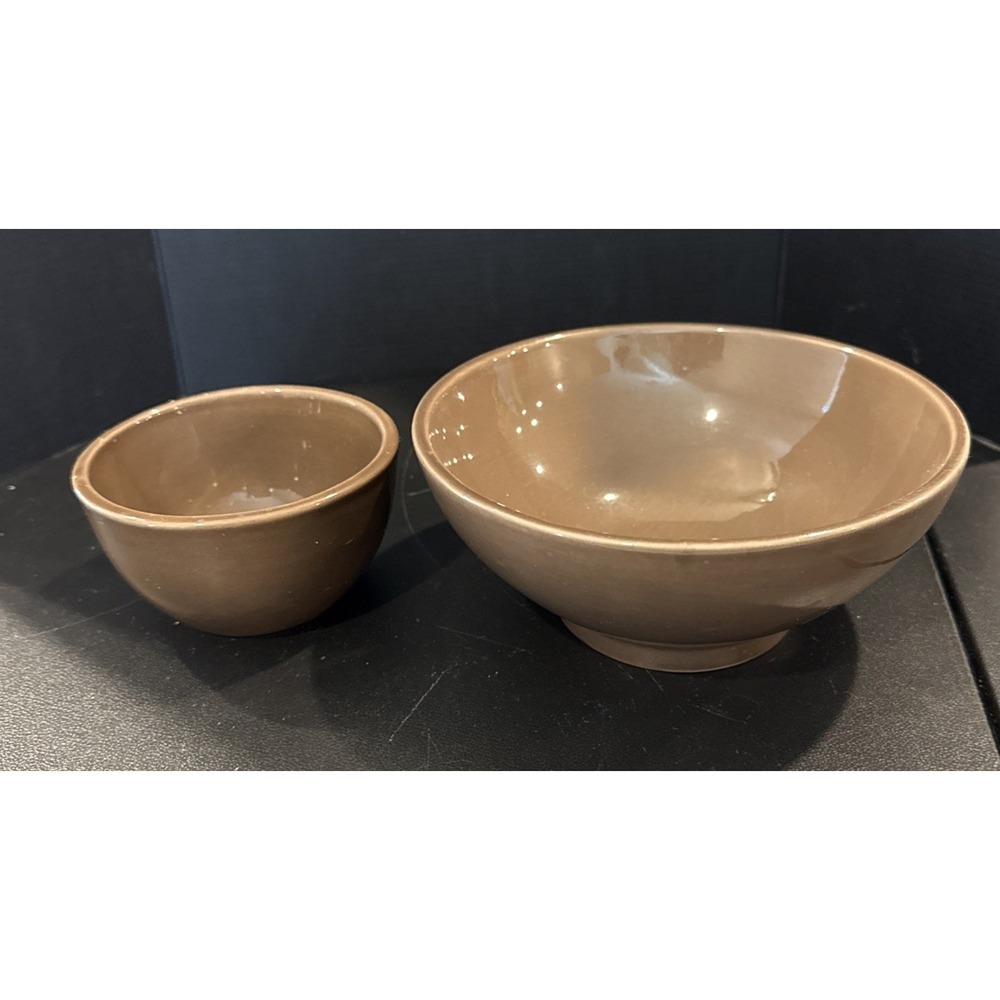 Pottery Barn Studio Barbara Eigen Cereal Dipping Bowl Bowls Brown Set Of 2‎